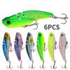 6PCS Long Throw Submerged Water 7cm/20g Simulated VIB Bait