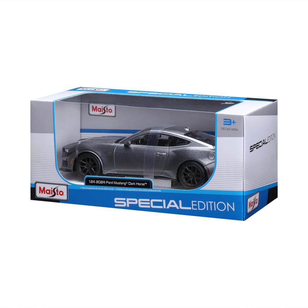 Maisto Ford Mustang Dark Horse 2024 Серый Металлическая Модель Готовый Продукт 32925 GY 1/24 / Автомобиль,