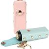 Lip Gloss Lipstick Bag Keychain Holder Solid Leather Chapstick Pouch Key Ring Portable Lip Balm Bottle Packaging Cover Key Chain