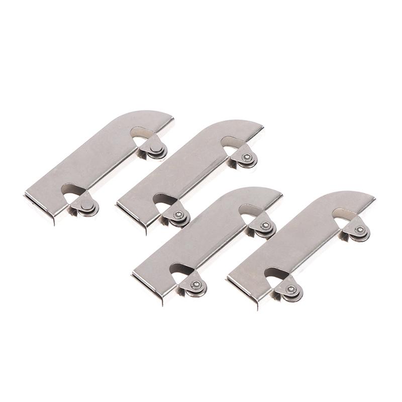 4Pc Iron Pulley 5Mm Glass Sliding Door Wheel Clamp Track Roller Runner