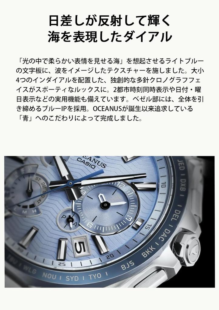 Watch Oceanus In OCEANUS 20th Anniversary Model CLASSIC LINE Limited To Pieces Worldwide Equipped with Bluetooth Solar Sapphire Glass Silver [Casio]