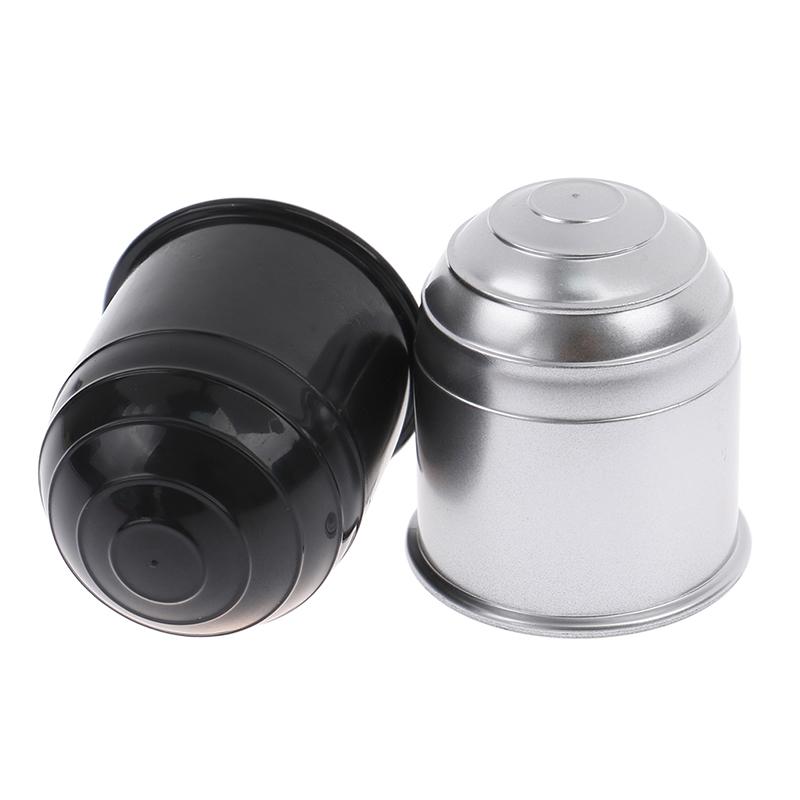 Универсальный 50-миллиметровый аксессуар для прицепа, черный, серебристый, крышка шаровой опоры фаркопа автомобиля