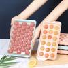33 Grid With Lid Plastic Round Balls Mould Ice Maker Ice Tray Ice Cube Mold