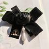 Modern Pearl Floral Pin With Butterfly Knot Design For Adult Formal Wear