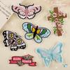 Embroidery Shoes and Hats Accessories Cartoon Butterfly Embroidery Stickers Clothing Accessories Badges Patches Cloth Labels Adhesive Cloth Stickers
