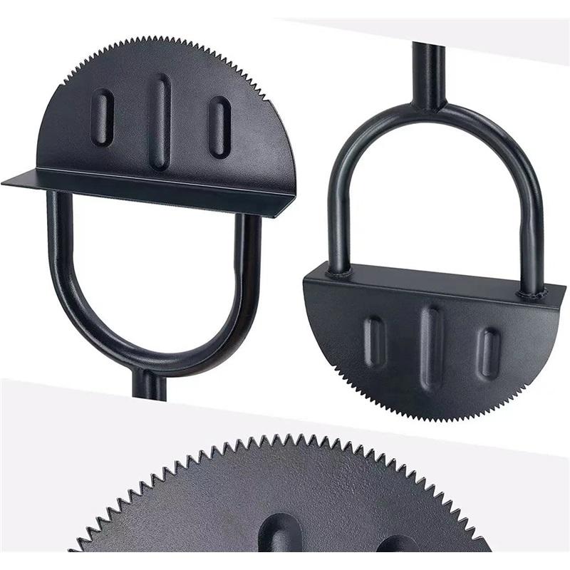 Ручная лопата для обрезки газона с зубчатой ручкой, лопата для обрезки кромок газона в форме полумесяца, ступенчатая лопата для обрезки газона