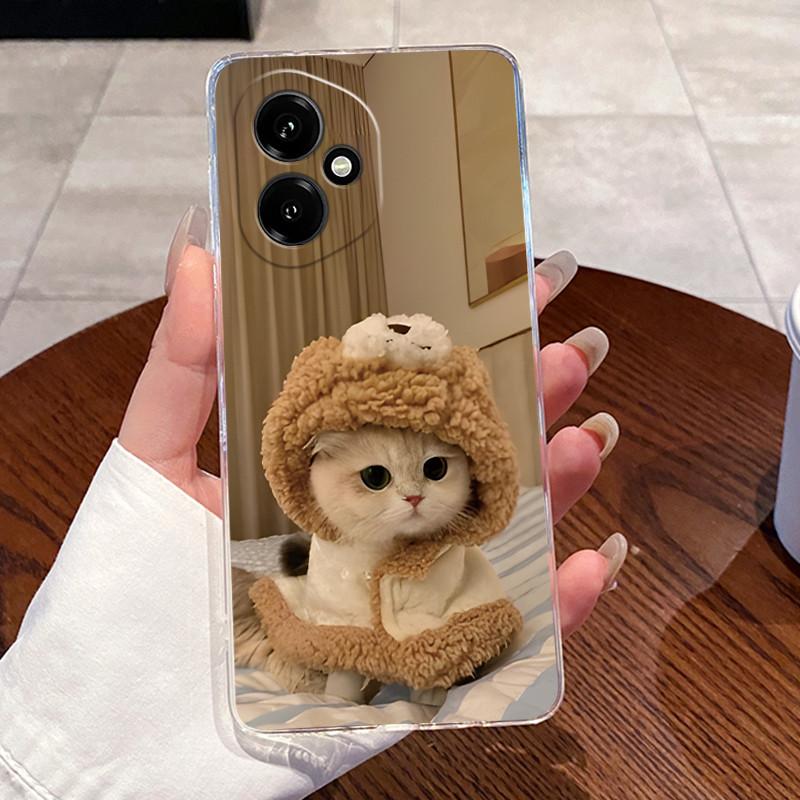 Гелевый чехол для Honor 400 Pro Honor400 Funda Honor 400 Lite Capa Прозрачный силиконовый мягкий ТПУ задняя крышка Милый кот Защитный чехол