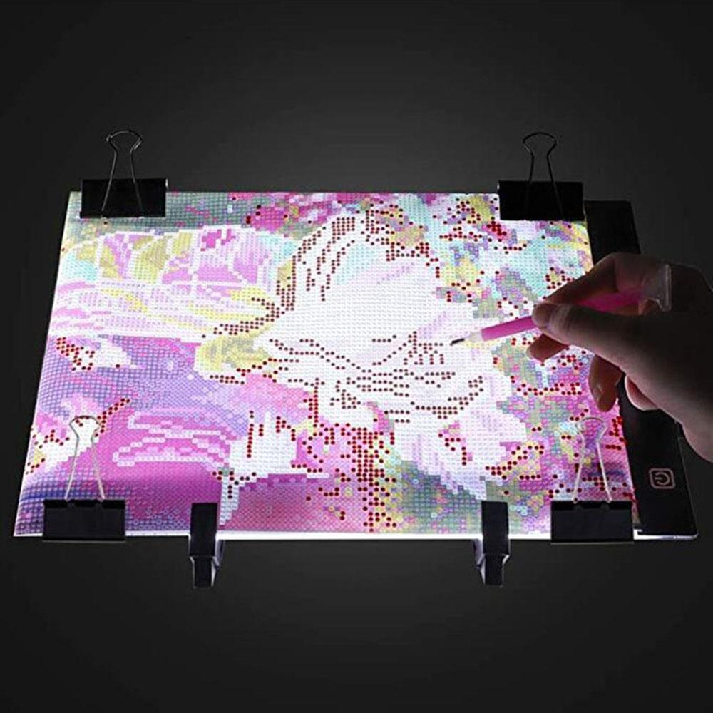 New A4/A5 Three Level Dimmable Led Light Pad Drawing Board Pad Tracing Light Box Eye Protection Easier for Diamond Painting