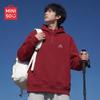 MINISO American-Style Heavyweight Half-Zip Hooded Sweatshirt