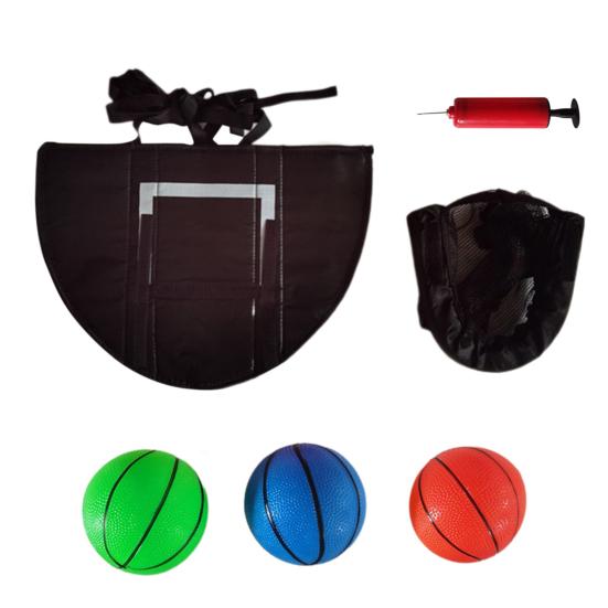 Баскетбольное кольцо на батуте с насосом из 3 мячей, водонепроницаемое, для детей и взрослых, в помещении, на открытом воздухе, в саду, в баскетболе, бросать игру, аксессуары для батута