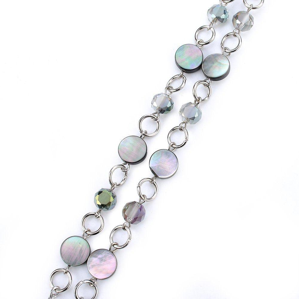 1 шт. Шнурки для ключей Ожерелье-шнурок из нержавеющей стали Держатель для бейджа ID-карты Модные шнурки Женские