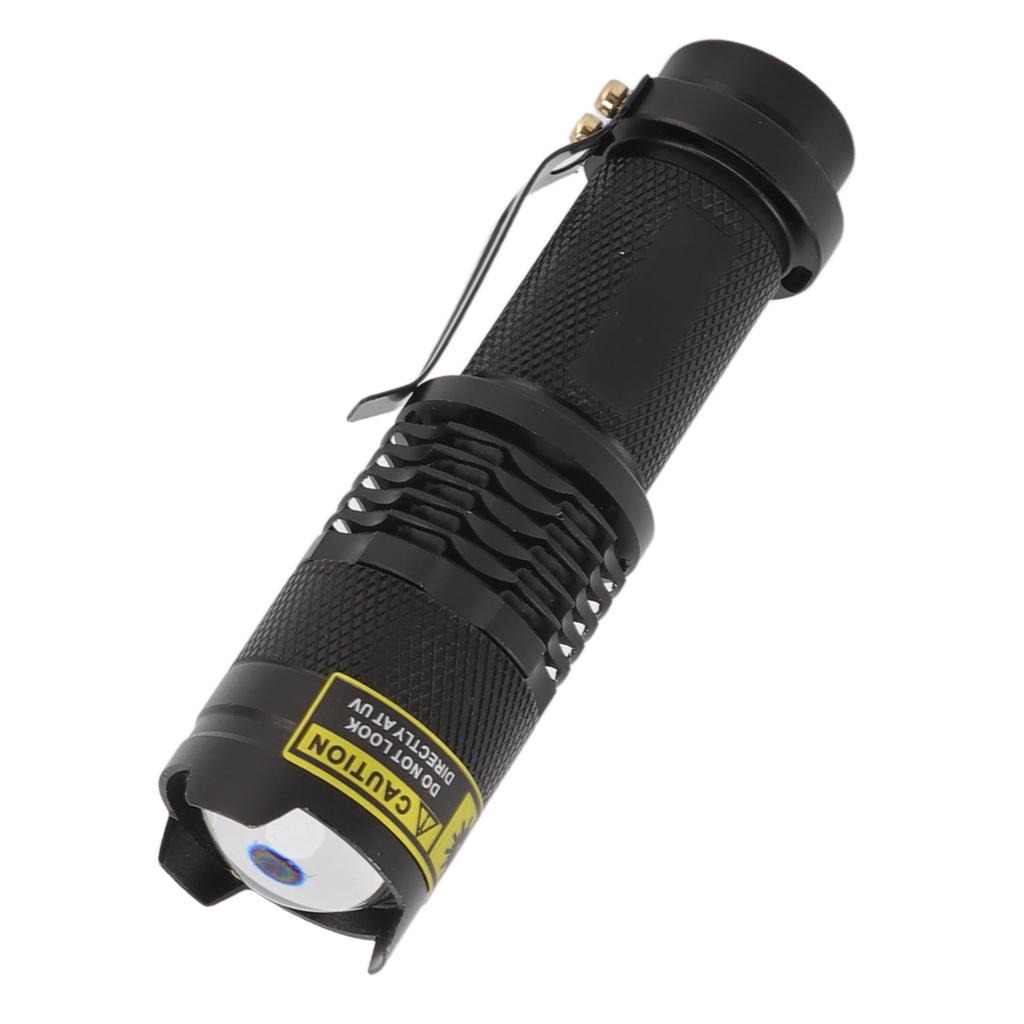 УФ-фонарики водонепроницаемые на батарейках ударопрочный алюминиевый 365 нм ультрафиолетовый фонарик