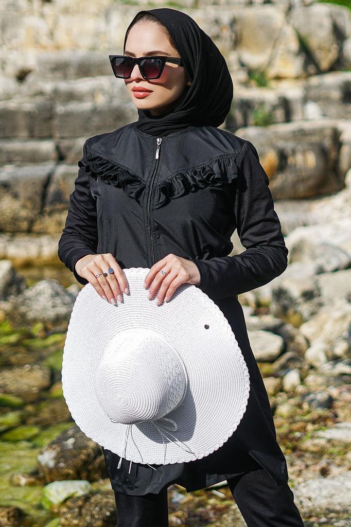 Женский Мусульманский Скромный Исламский Полный Чехол Буркини Пляжный Купальный Костюм Купальники Хиджаб Пляжная Одежда Купальник