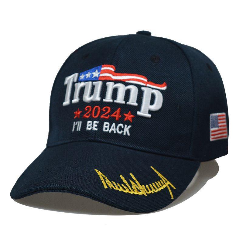 Take Trump America Back Usa Signature 2024 Red Shadow Embroidered Hat Cap