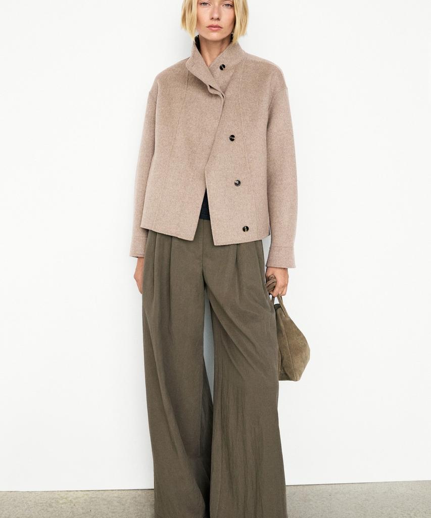 Massimo Dutti Wool Blend Short Jacket