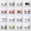 Eyes Eyelash Shadow Pillow Cover Cushion Case Home Car Sofa Bedroom Hotel Decor