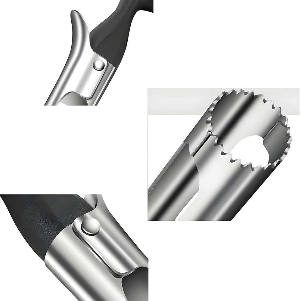 Инструмент для удаления сердцевины яблок, Прочный удалитель сердцевины яблок для запекания яблок и многого другого, Черный