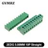 5Set/lot KF2EDGK Terminal Block Male Female 5.08 mm Plug-in Seal PCB Connector 2EDG PCB 2P 3P 4P 5P 6P 7P 8P 9P 10P 12P