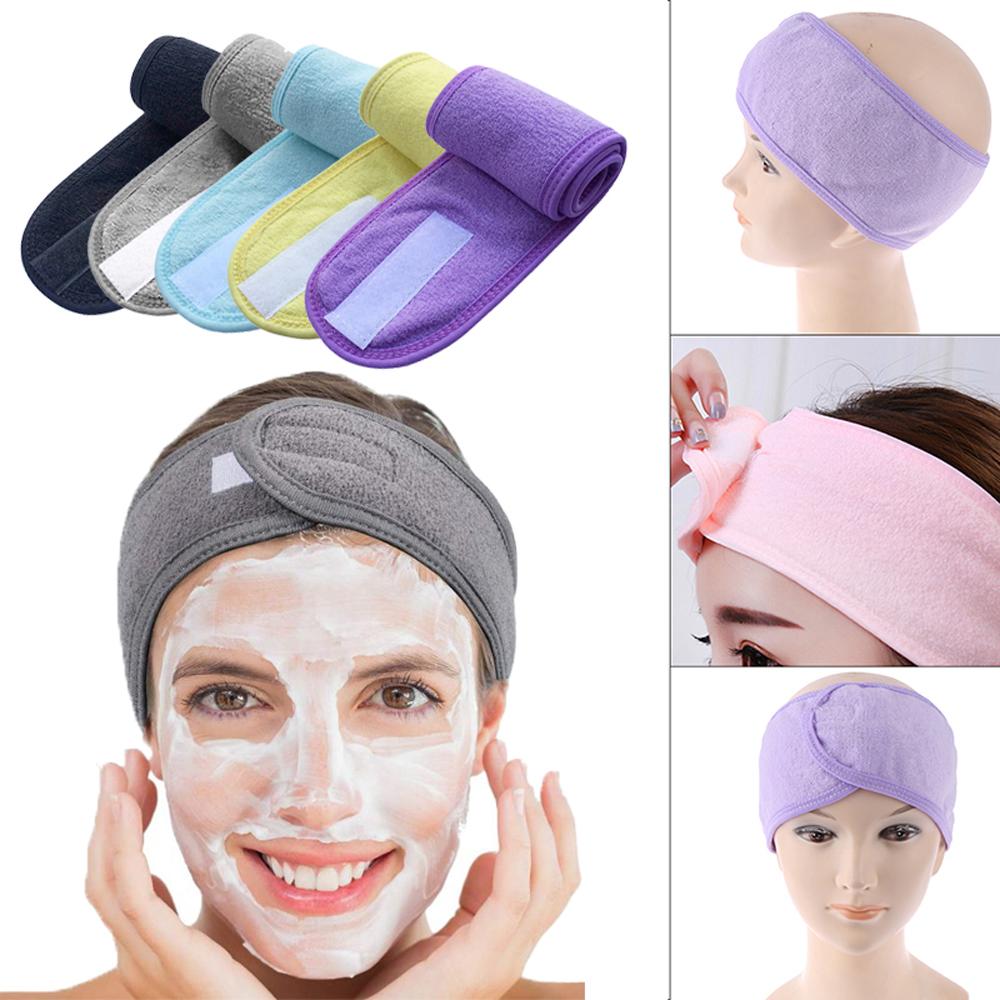 Fashion Accessories Bath Adjustable Shower Caps Makeup Hairband Tiara Turban Head Band Turban