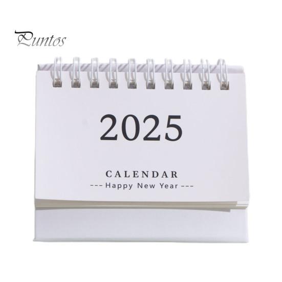 2025 Настольный календарь с откидной крышкой, календарь-спираль, планировщик расписания, список дел, блокнот, органайзер для управления временем, школьные принадлежности для дома и офиса
