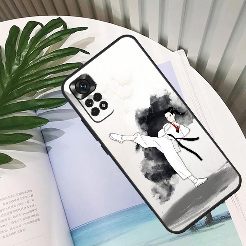 Чехол Funda Kung Fu Taekwondo Karate для Xiaomi Redmi Note 14 10 11 12 13 15 Pro Plus Чехол для Redmi 15 15C 14C 12C 10C 13C