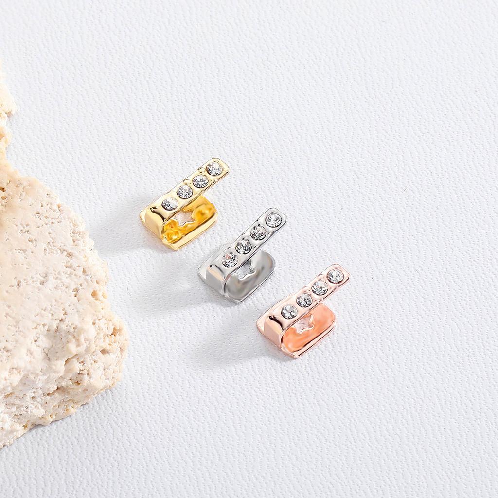 Стильные полые зубные накладки Вертикальная планка Зубная накладка Зубные грилзы Брекеты Модные зубные накладки Уникальные зубные украшения