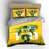 Yellow Brazil Soccer Bedding Set Bedding Duvet Cover Set Duvet Cover Pillowcases Home Decor (1 * Duvet Cover 2 * Pillowcases, without duvet insert)
