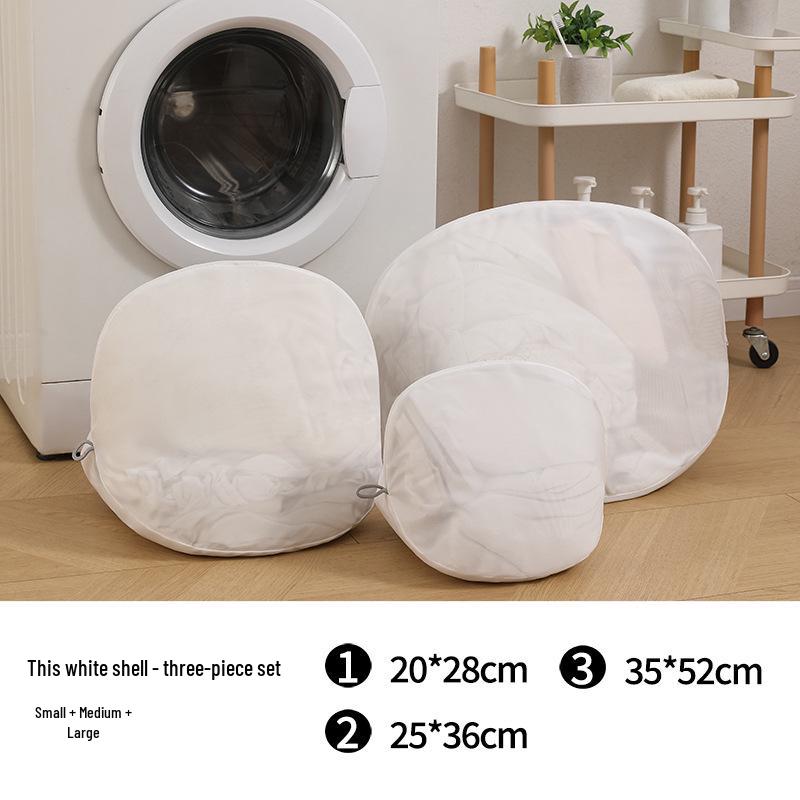 Экологичный мешок для стирки: Утолщенная мелкая сетка, без флуоресцентных веществ, защитный мешок для стирки и ухода за нижним бельем и бюстгальтерами из Японии и Кореи.
