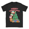 Men Mr Garrison Around The Christmas Tree South-Park T Shirts Pure Cotton Clothes Short Sleeve Crewneck Tees T-Shirts