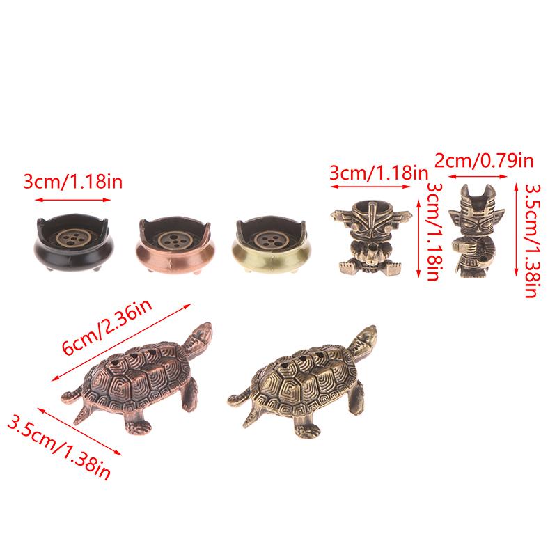 Портативная курильница, мини-металлическая черепаха, ароматическая палочка, горелка для животных, подставка для благовоний, аксессуар для чайного домика, домашний декор