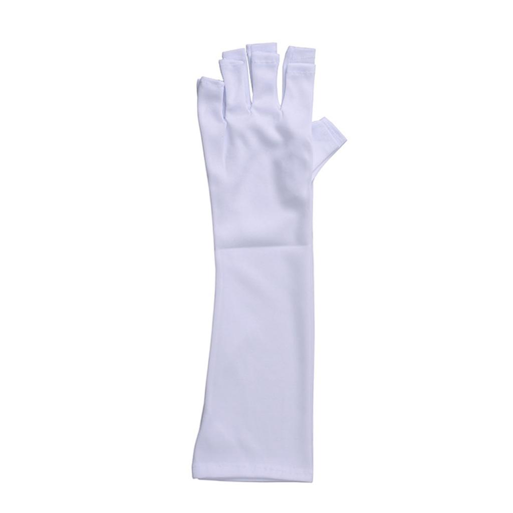 1 пара гелевых перчаток для маникюра, профессиональные, эффективные, предотвращающие загар, ультрафиолетовое излучение, перчатки для