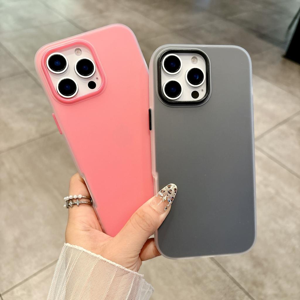 Канди Макарон Желе Яблоко 17/16promax Чехол для Мобильного Телефона iPhone15 Skin Sense 14 Матовый Air Case