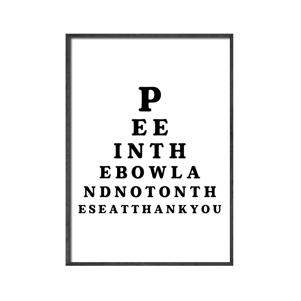 Картина на холсте Смешные знаки для ванной комнаты Плакаты Печать Современные минималистские настенные картины Декор для дома Эстетика