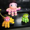 3D Printed Multi-Joint Movable Cute Octopus Little Pendant Keychain Car Key Ring Schoolbag Pendant
