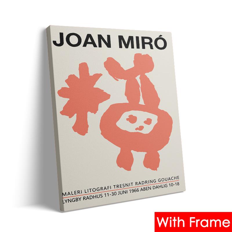 Abstract Picasso Matisse Yayoi Kusama Wall Art Canvas Painting with Frame Nordic Aesthetics Posters and Prints Living Room Decor