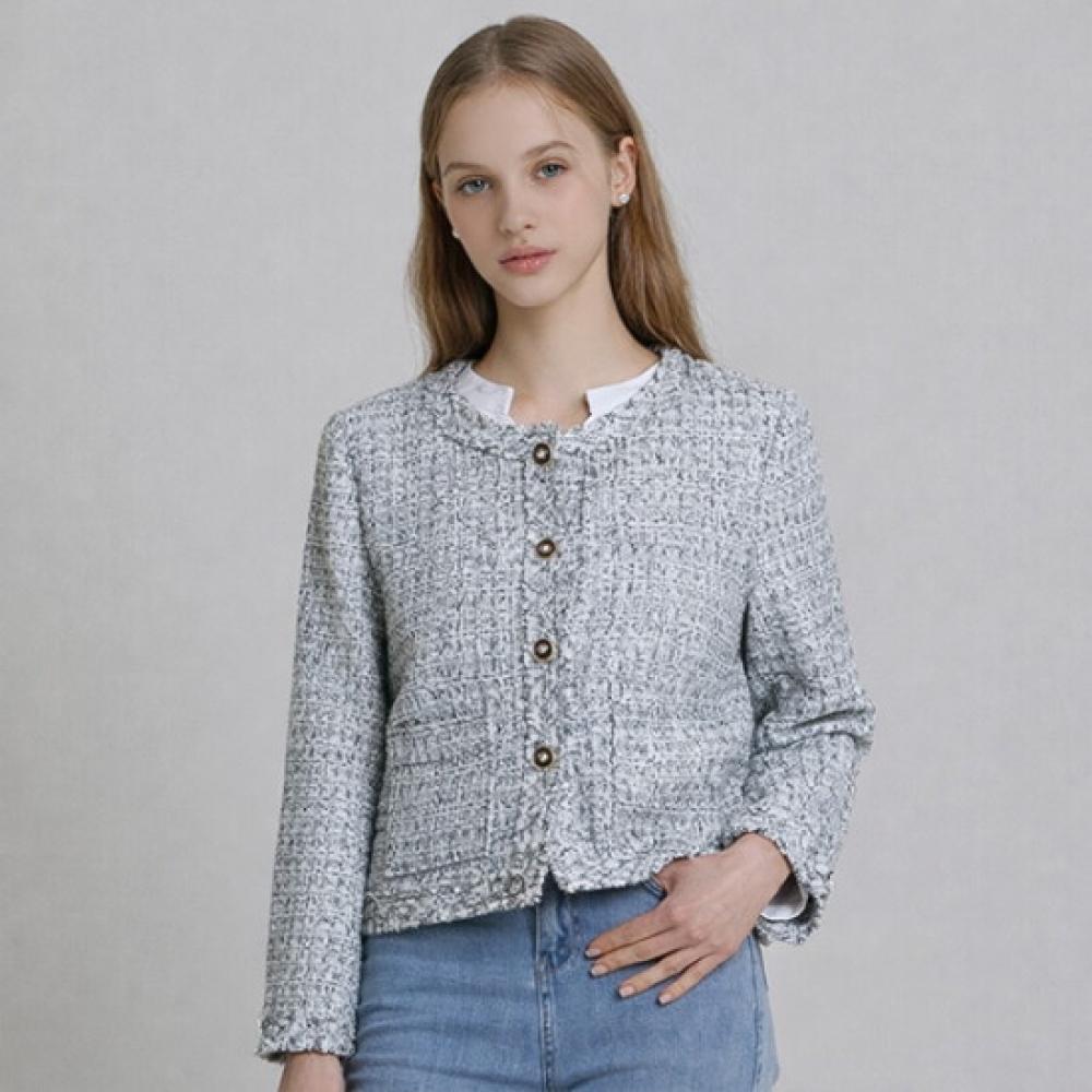 Ozoc Tweed Pocket Jacket