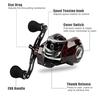 Fishing Reel 17 +1BB Baitcasting Reels  Hand Front Drag Spinning Reel Casting Fishing Reels