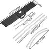Advertising Flag Pole, 12 x Feather Flag Bundles with Ground Spike, 16 ft Windless Flag Pole Sets with Ground Mounting Stake, 6pcs Swooper Flag Pole