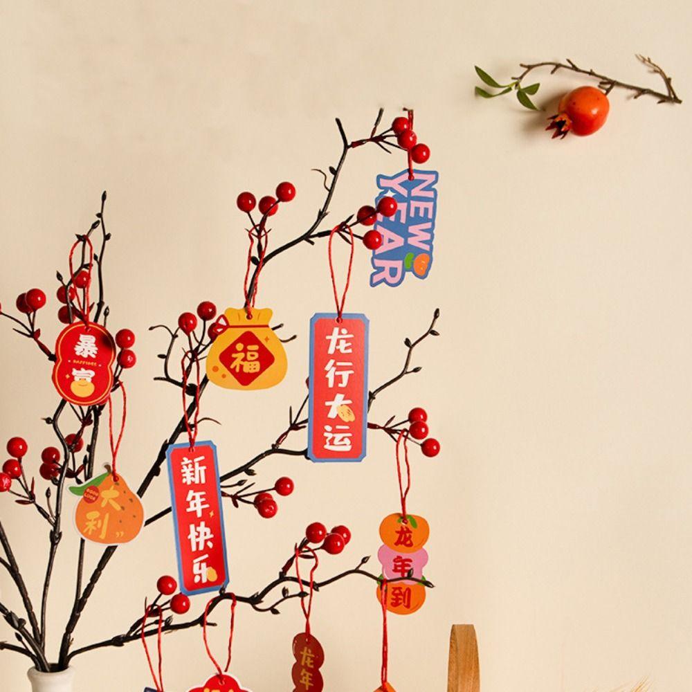 Decorative New Year's Blessing Pendant Chinese Style Lunar New Year Hanging Ornament Wedding