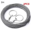 2 шт. цепь для резки водорослей из нержавеющей стали веревка для дерева божественный инструмент портативная цепная пила для сада на открытом воздухе из нержавеющей стали проволочная пила