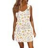 Women's Fashion Casual Easter Printed Sleeveless Drawstring Dress With Pockets