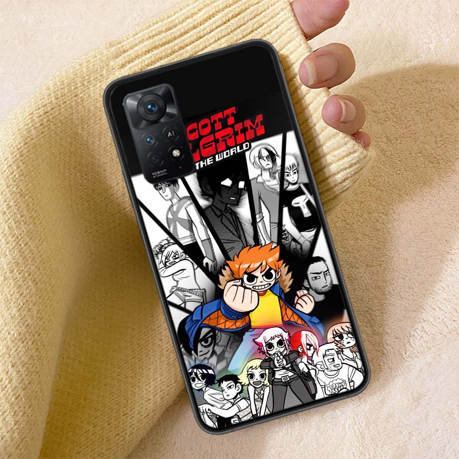 Чехол для телефона Scott Pilgrim аниме Для Redmi Note 13 14 15 Pro Plus 12 13C 12C 15C 9 10 10C 9T 9C 9A ТПУ Мягкий чехол Прозрачные чехлы для телефона