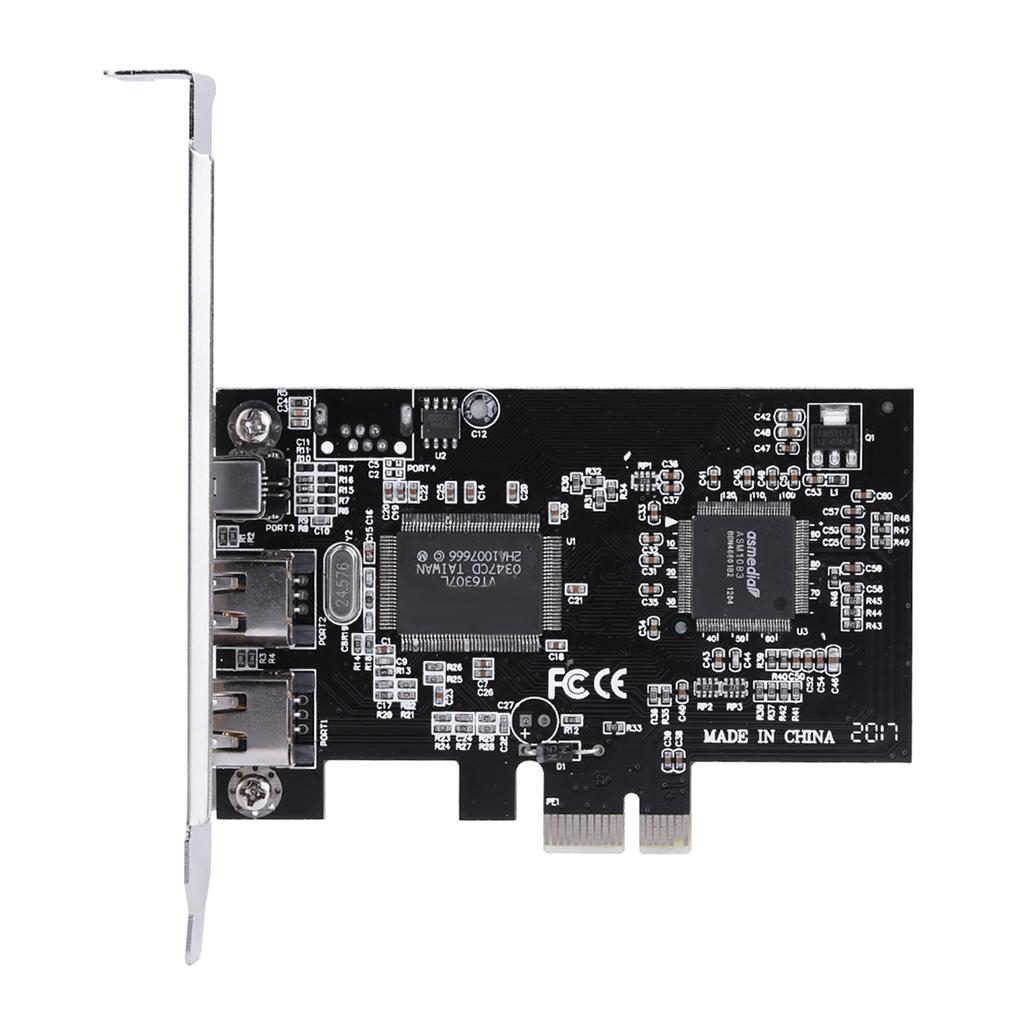 1394a controller card firewire controller card PCI-E PCI Express FireWire 1394a IEEE 1394 Controller Card with Firewire Cable