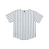 Nike Футболка New York Yankees Striped Logo на пуговицах, повседневная, удобная, спортивная, с коротким рукавом, для детей, белая 3Z3B3ZWAB-NYY