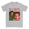 Унисекс с Damon Salvatore Футболки Дневники Вампира Ian Somerhalder 100% Хлопок Одежда С Коротким Рукавом Круглый Вырез Футболки TShirts