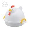 Akebono Sangyo Easy To Use In the Boiled Egg Chicken Type for 4 White Microwave! RE-1506