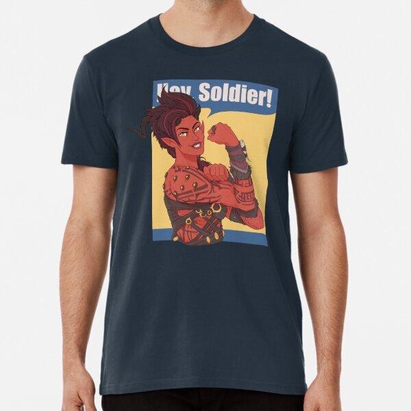 Hey Soldier Baldur's Gate 3 Karlach T-Shirt