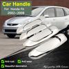 Для Honda Fit Jazz Mk1 2002~2008 2003 2004 2005 2006 2007 Левый руль Хромированная накладка на ручку двери Smart Аксессуар Защита