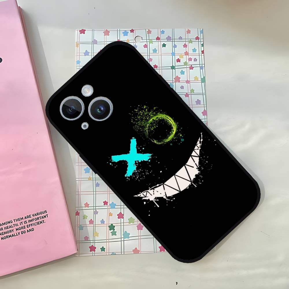 Чехол для телефона D-Devils-faces-S Для IPhone 1716 15 14 13 Pro Max 11 12 Mini X Xs XR Черный Силиконовый Чехол