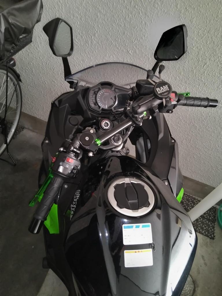 HRuizq Motorcycle Setback Spacer Compatible with Ninja 400 (18-24) and Ninja 250 (19-24) Handlebar Upper Holder, 30mm Lift